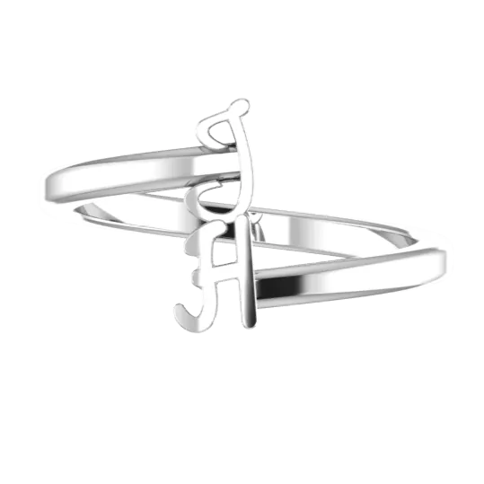 Initial Wrap Ring 2 letters