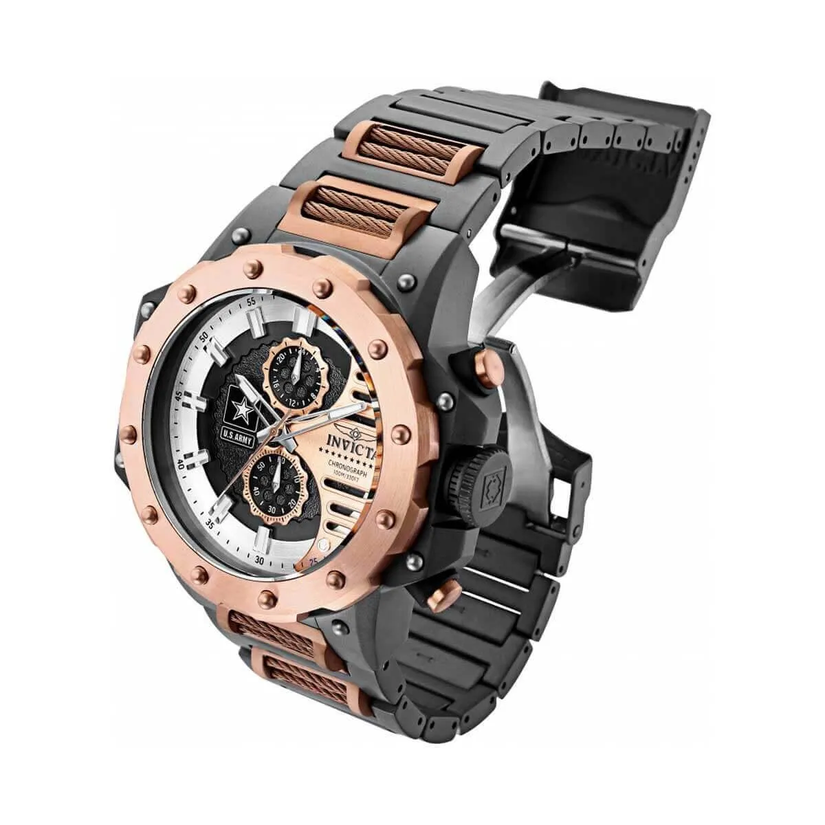 Invicta Men's Chronograph Watch - U.S. Army Quartz Titanium Bracelet | 32989