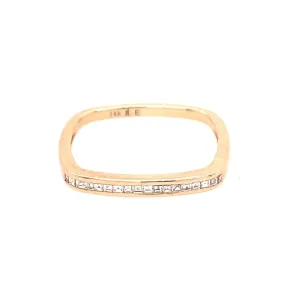 Jane Taylor Diamond Square Stacking Ring