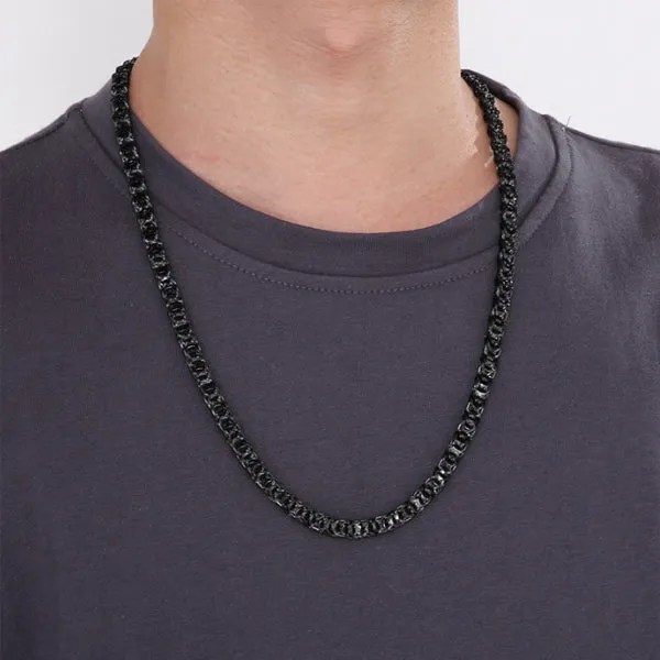 Japanese Style Black Stainless Steel Necklace (Circumference 65cm) 日式黑色不銹鋼項鍊 (鍊長 65cm) KJPE17053