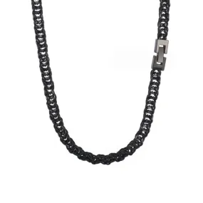 Japanese Style Black Stainless Steel Necklace (Circumference 65cm) 日式黑色不銹鋼項鍊 (鍊長 65cm) KJPE17053