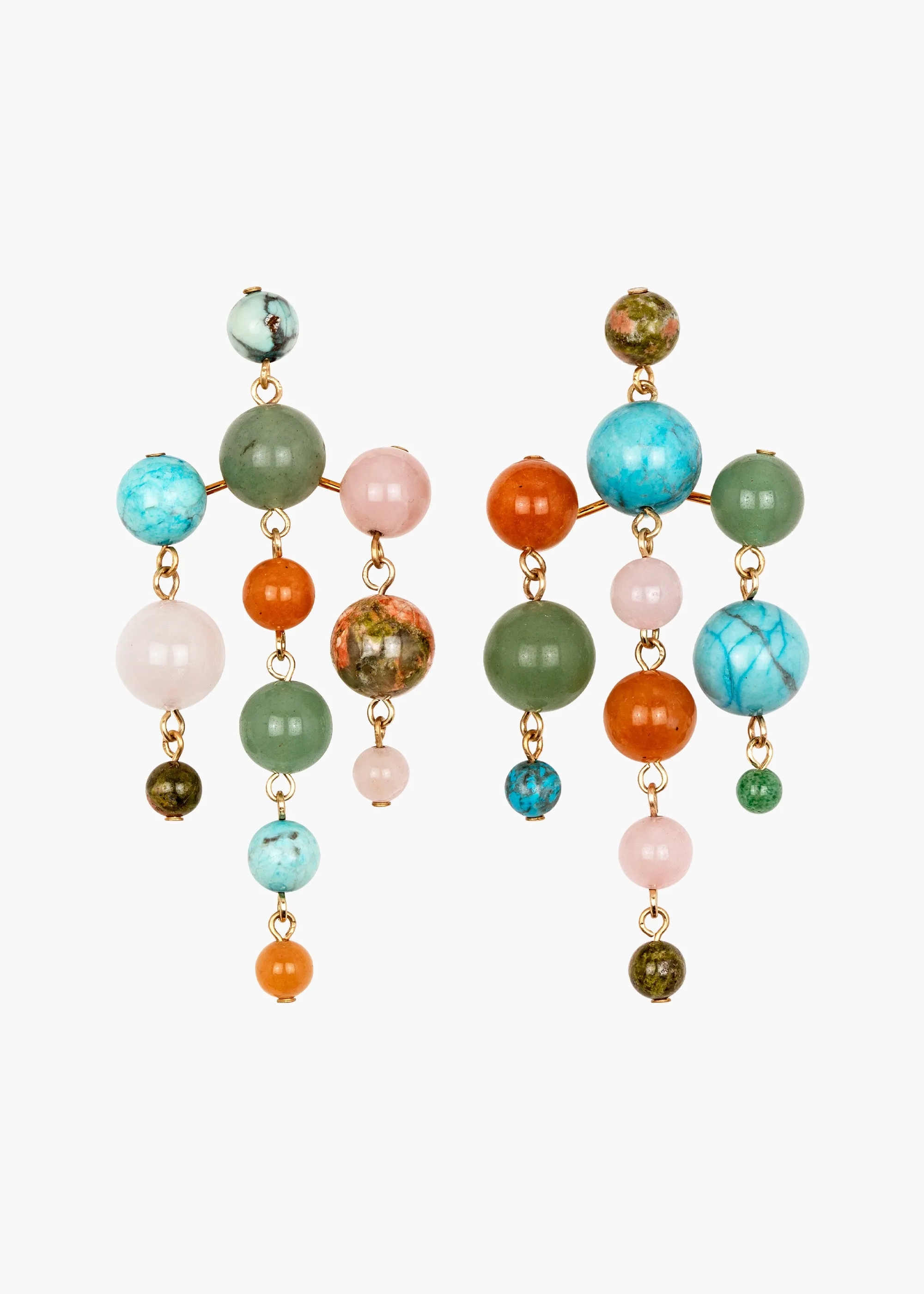 Jennifer Behr x Julia Berolzheimer Marinda Chandelier Earrings -- Multi