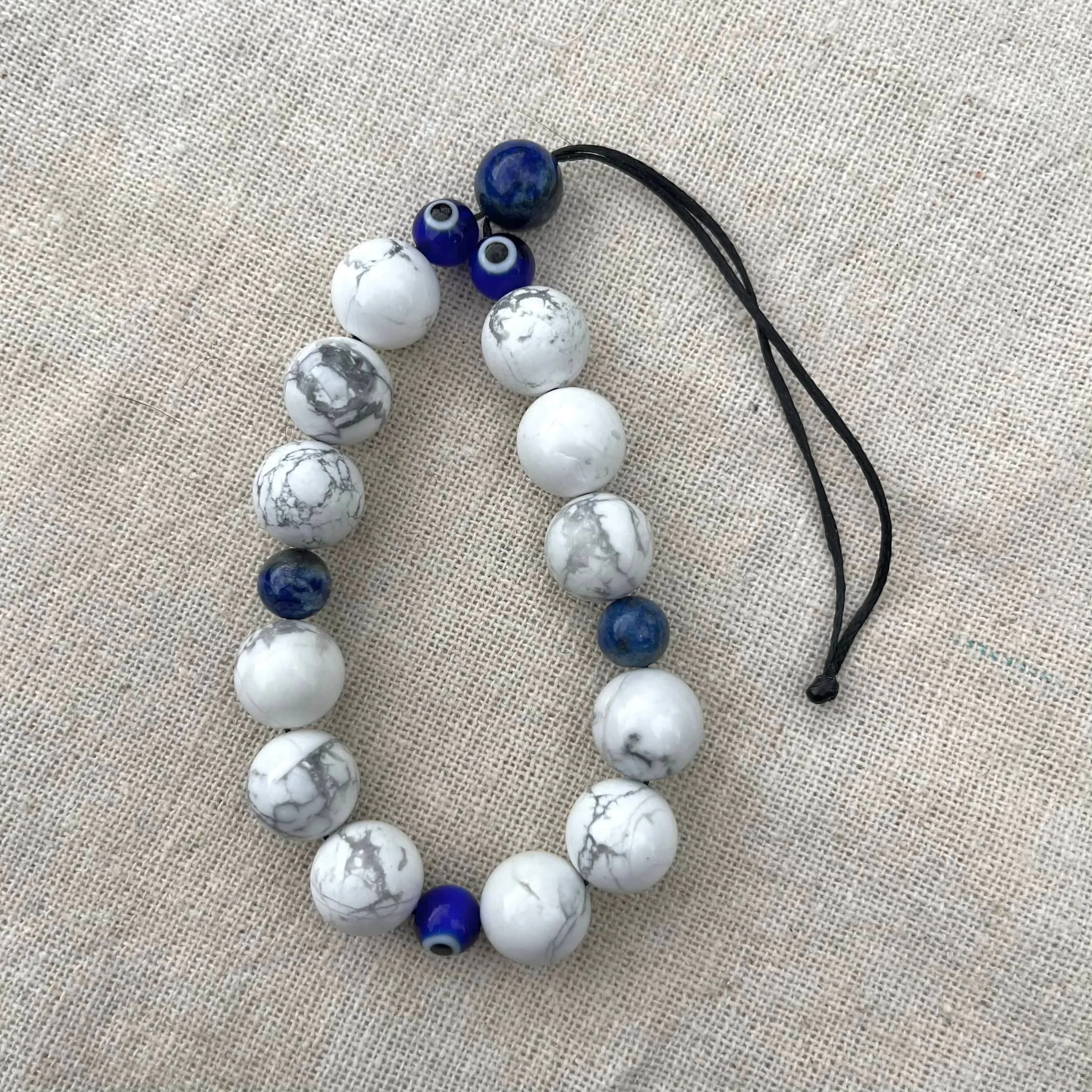 Komboloi Worry Bead Bracelet - Howlite