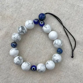 Komboloi Worry Bead Bracelet - Howlite