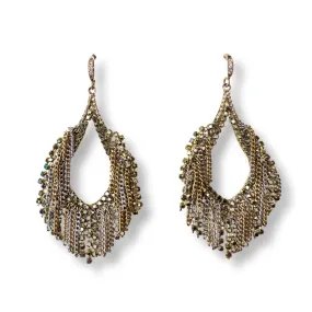 Krista Crystal Chandelier Teardrop Statement Earrings