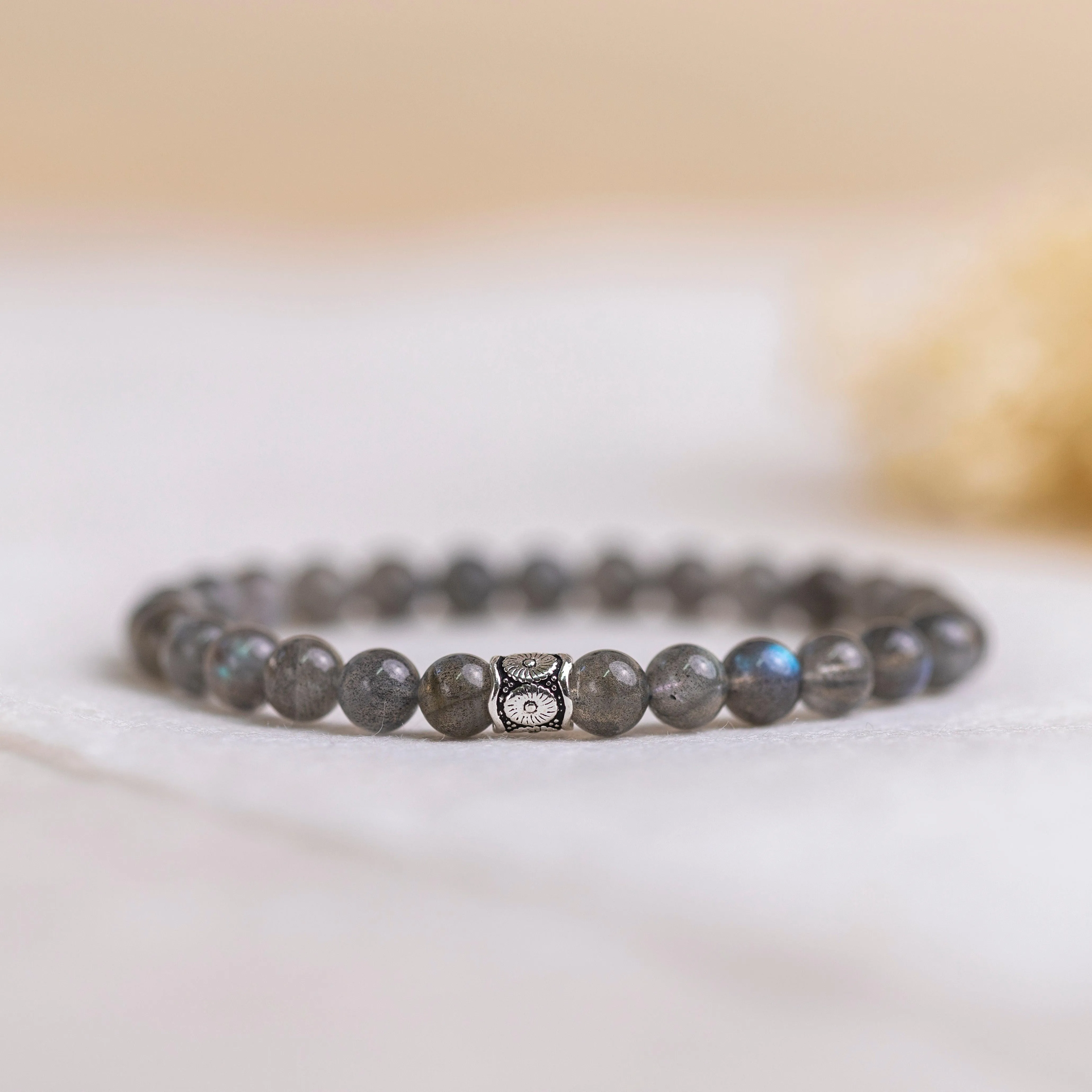 Labradorite Bracelet 6mm - Ethereal Bloom