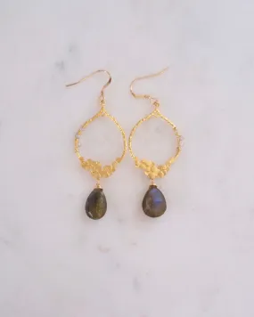 Labradorite Chandelier Earrings