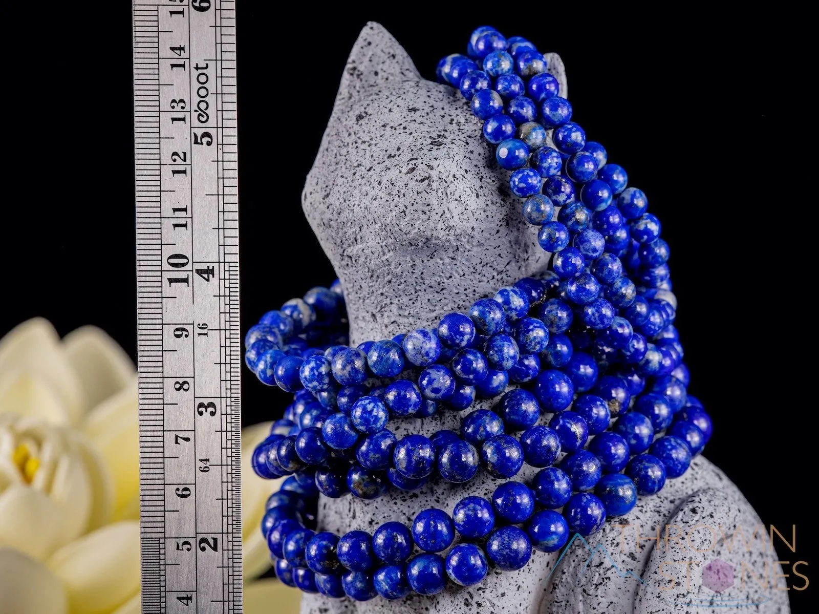 LAPIS LAZULI Crystal Jewelry - Wrap Bracelet, Crystal Beaded Necklace, Crystal Beaded Bracelet, E1667