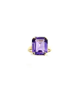 Large Amethyst Cathedral Ring