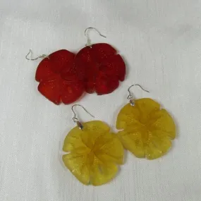 Large Bold Sand Dollar Sea Glass Earrings