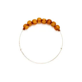 *Light Wood Wire Bangle