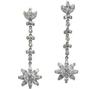 Lowell CZ Star Dangle Earrings