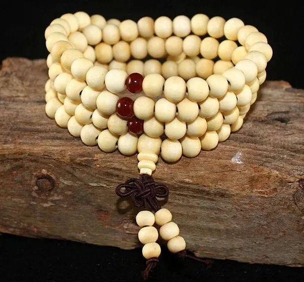 Mala Bead, Mala Bracelet, 108 Mala Bead, 8mm Mala Bracelet, Jewelry, Sandalwood Mala, Meditation Bracelet, Wrist Mala