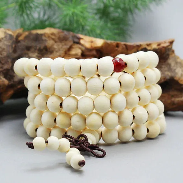 Mala Bead, Mala Bracelet, 108 Mala Bead, 8mm Mala Bracelet, Jewelry, Sandalwood Mala, Meditation Bracelet, Wrist Mala