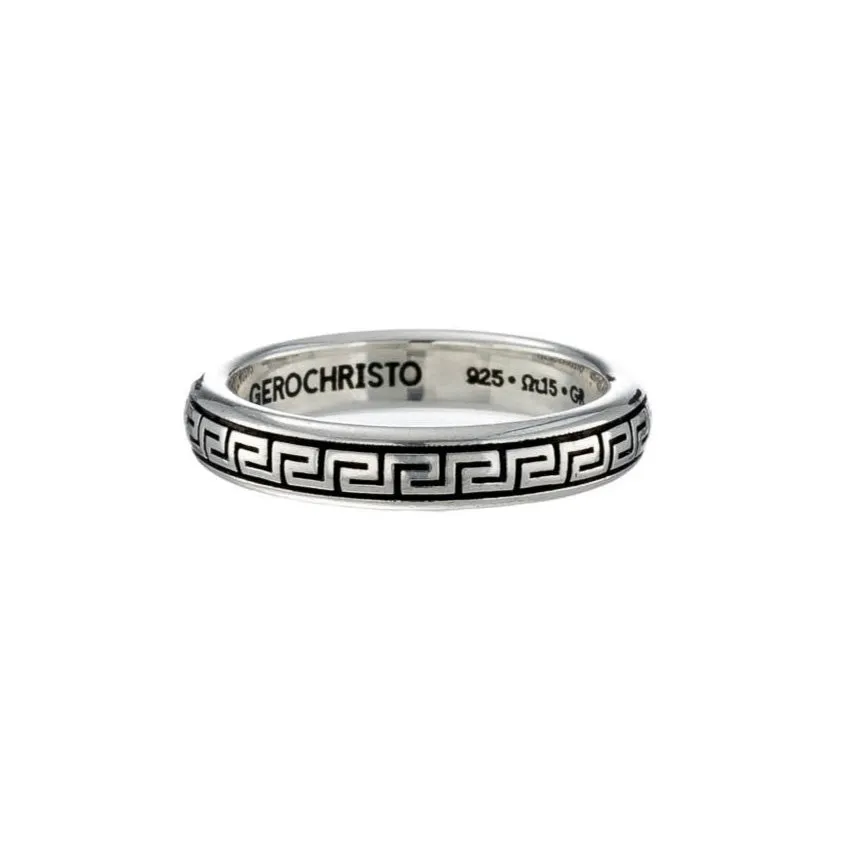 Meander Stackable Band Ring