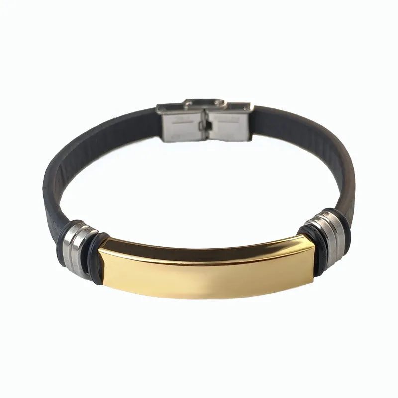 Men‘s Designer Titanium Steel Bracelet 78313621L