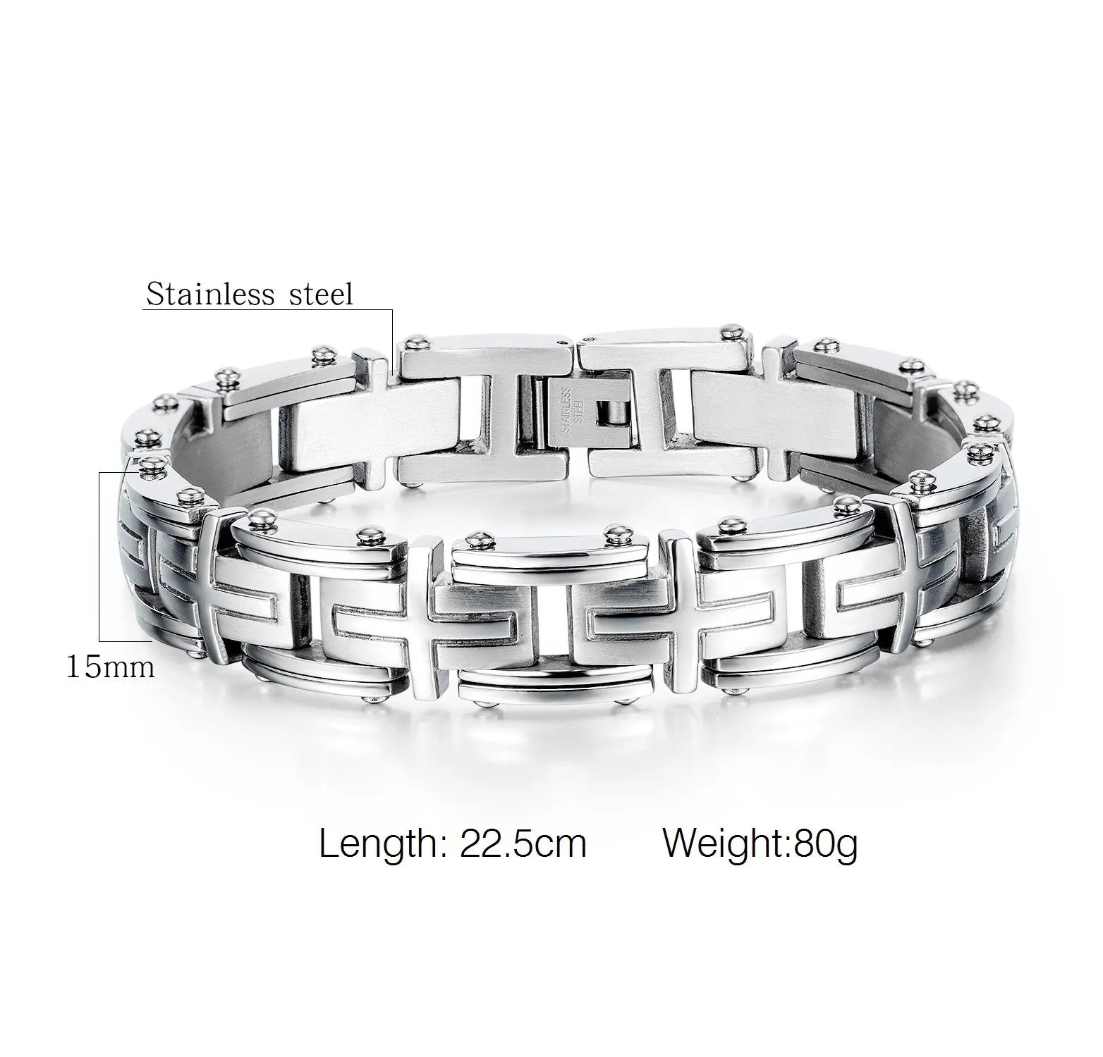 Men's Fashion Powful Cross Bracelet