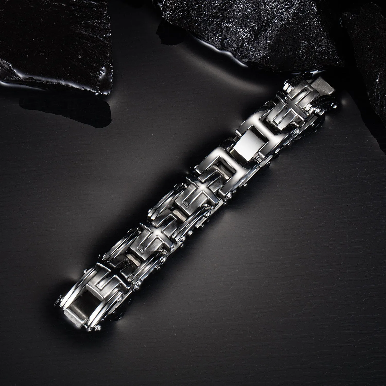 Men's Fashion Powful Cross Bracelet