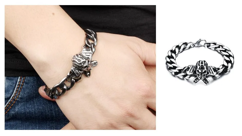 Men's Fashion Skull Hip Hop Bracelet