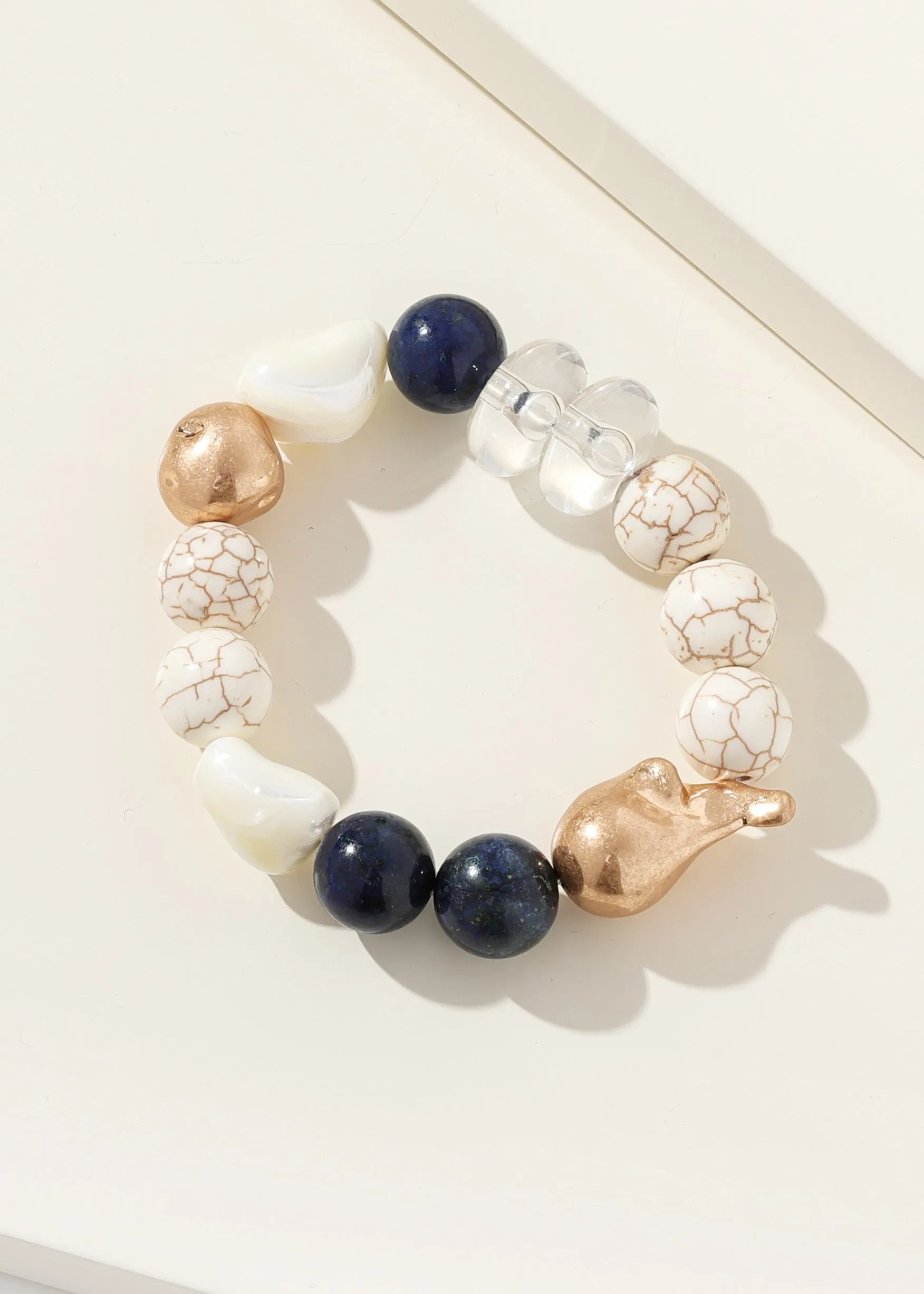 Merx - Lapis Stones & Nugget Bracelet