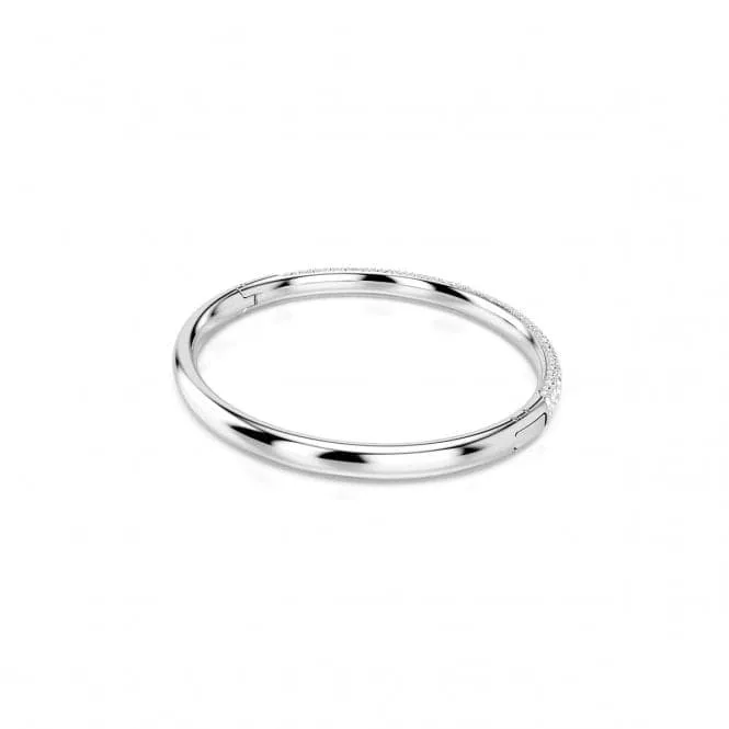 Meteora White Rhodium Plated Bangle