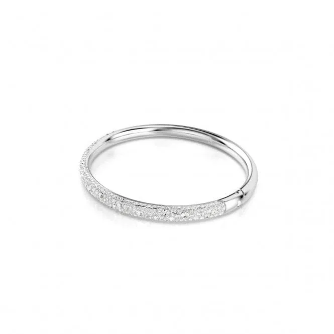 Meteora White Rhodium Plated Bangle