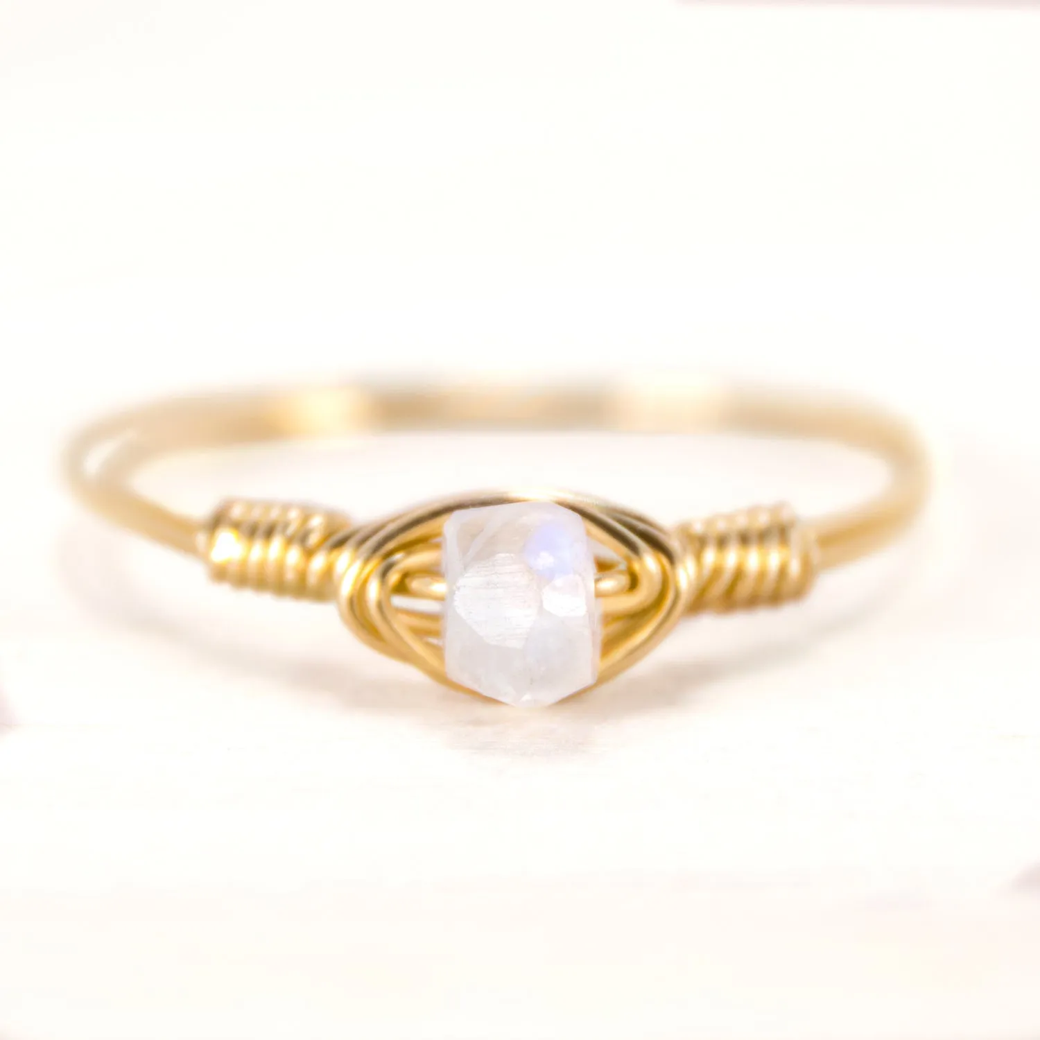 Moonstone Dainty Ring