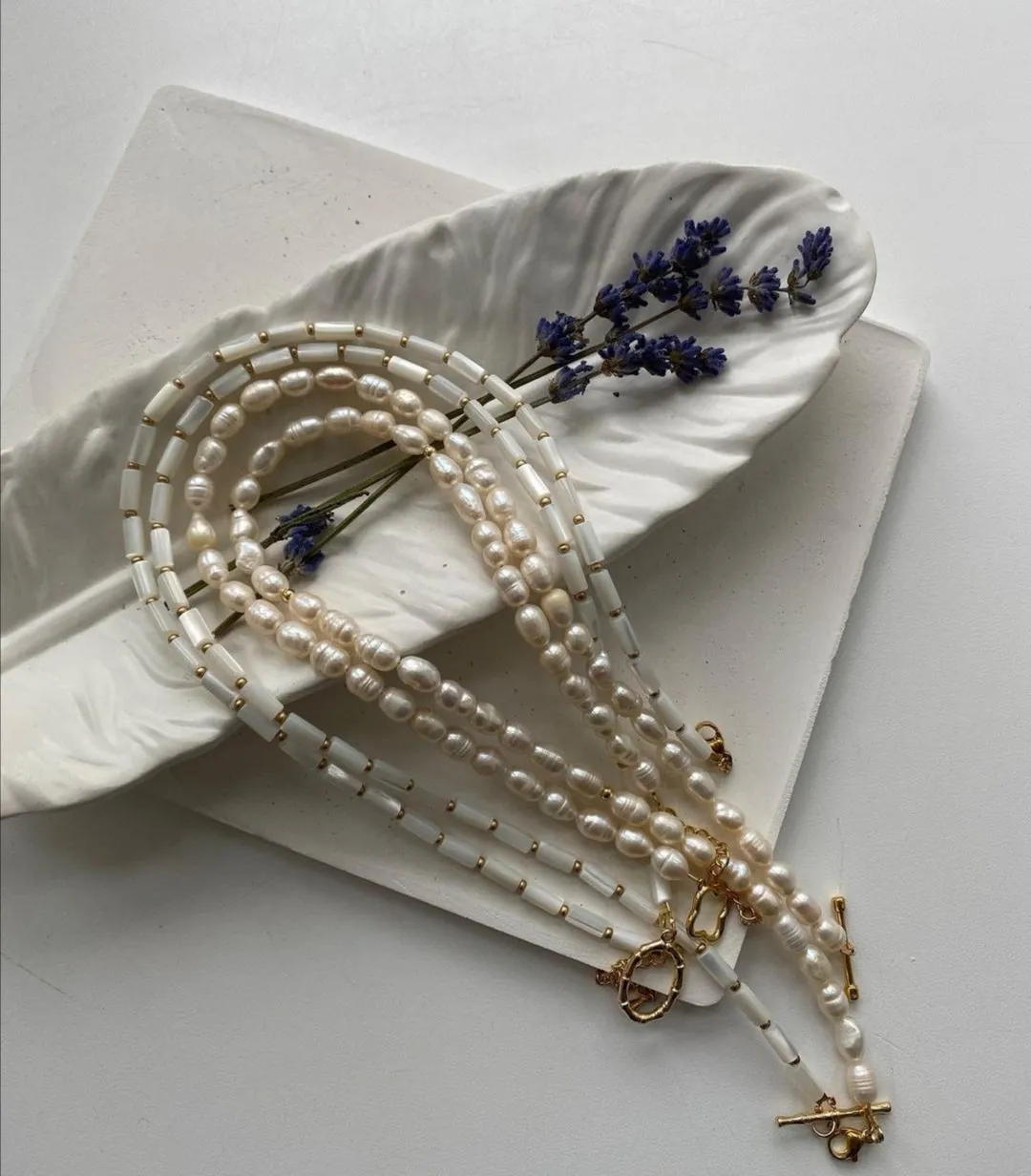 Mother of Pearl Necklace for Her