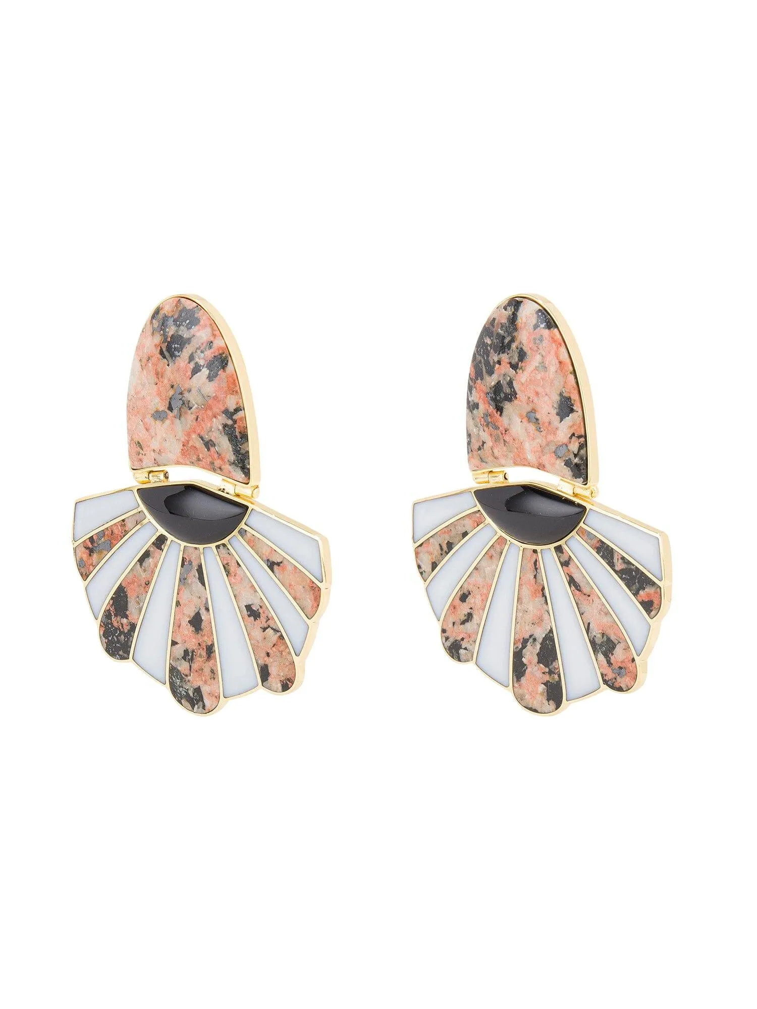 Mullu Chandelier Earrings Orange