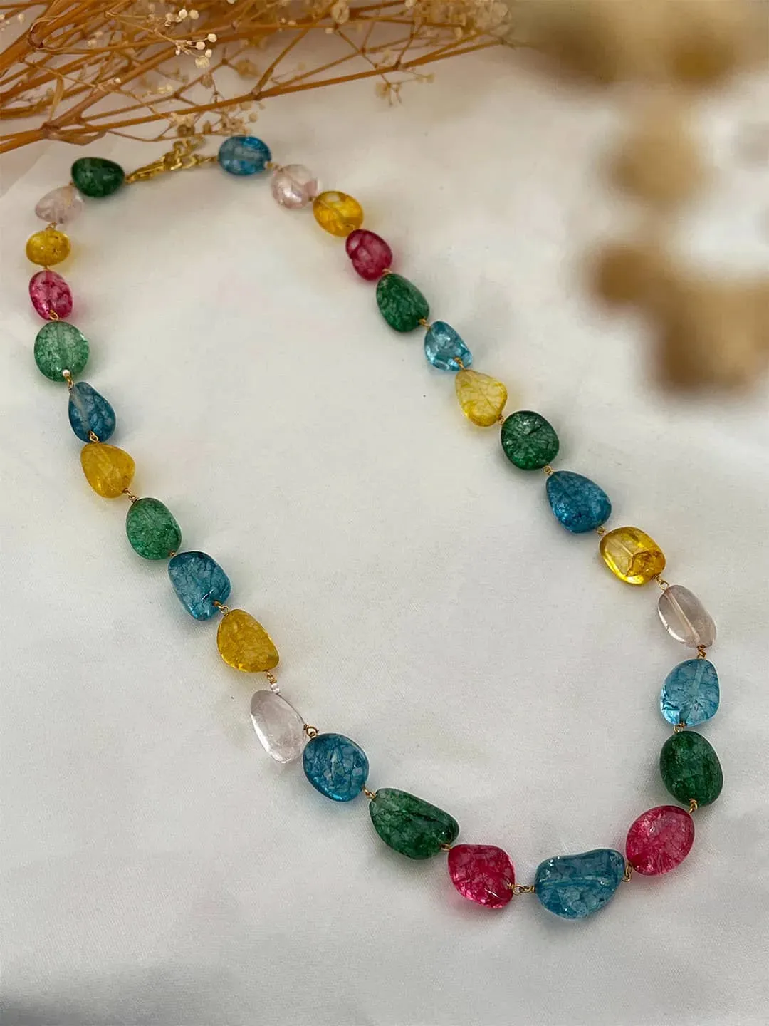 Multi Colored Beaded Necklace