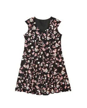 Nadie Dress | Black / Pink