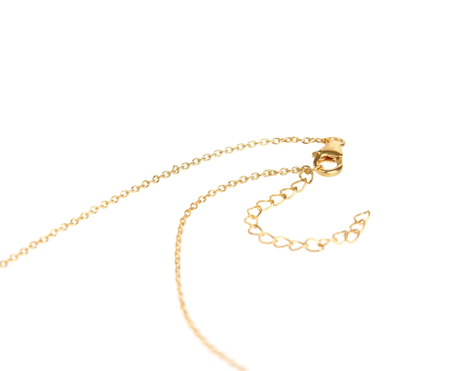 Naples Large Logo Necklace - Gold