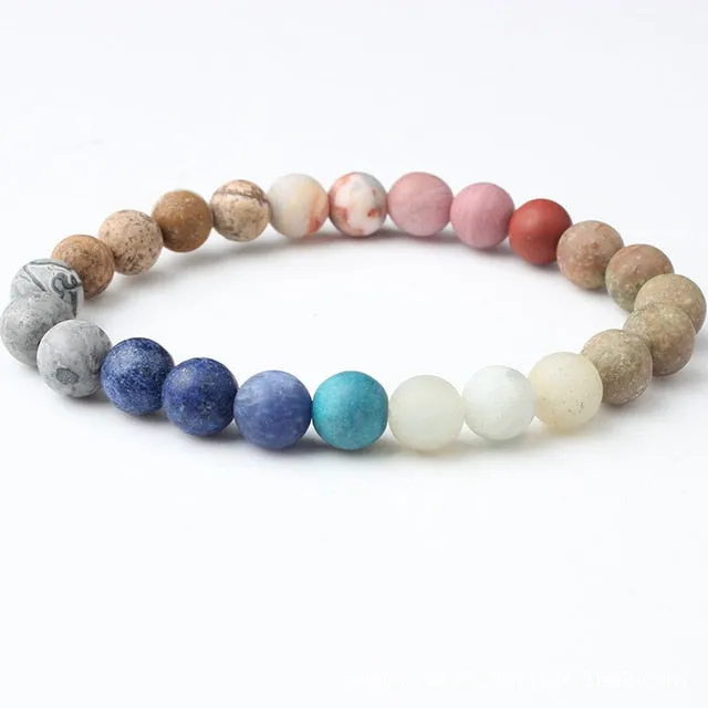 Natural Crystal Stone Beads Bracelet