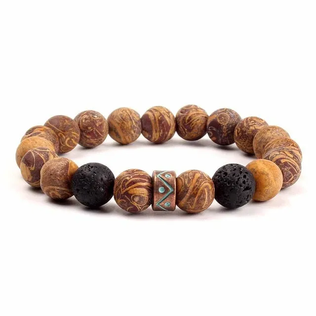 Natural Crystal Stone Beads Bracelet