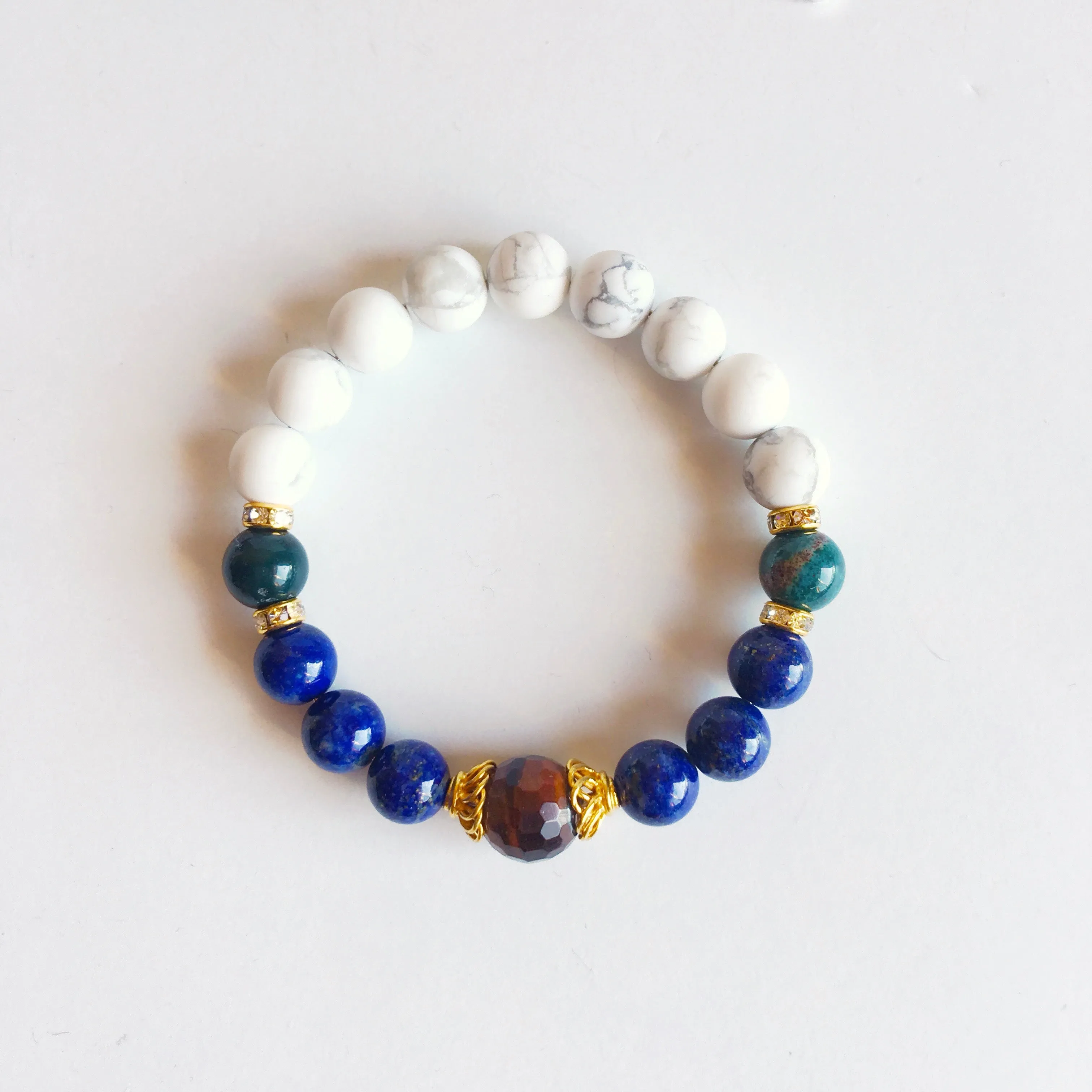 Natural Stone Healing Mala Bead Bracelet