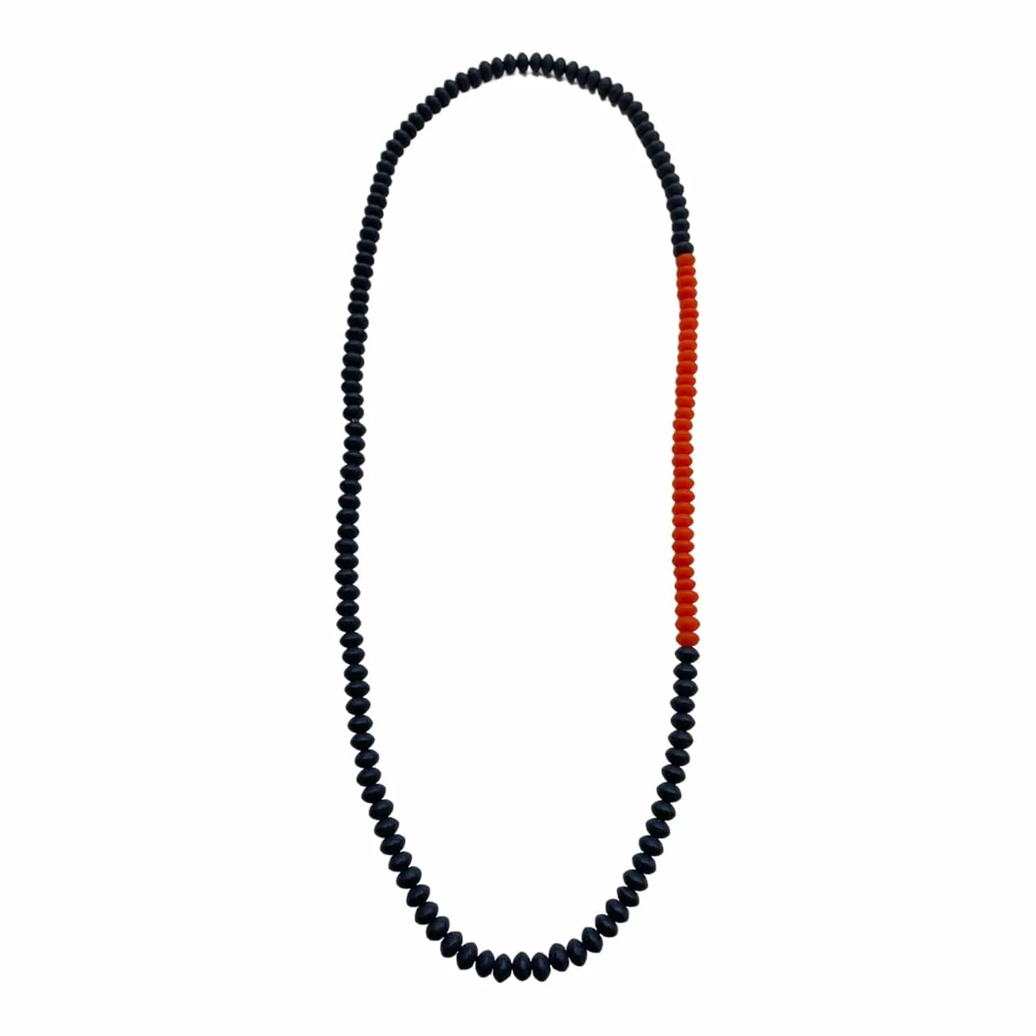 Navy Resin Beaded Necklace