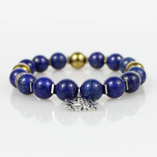 New York Blue Lapis Lazuli Bead Bracelet