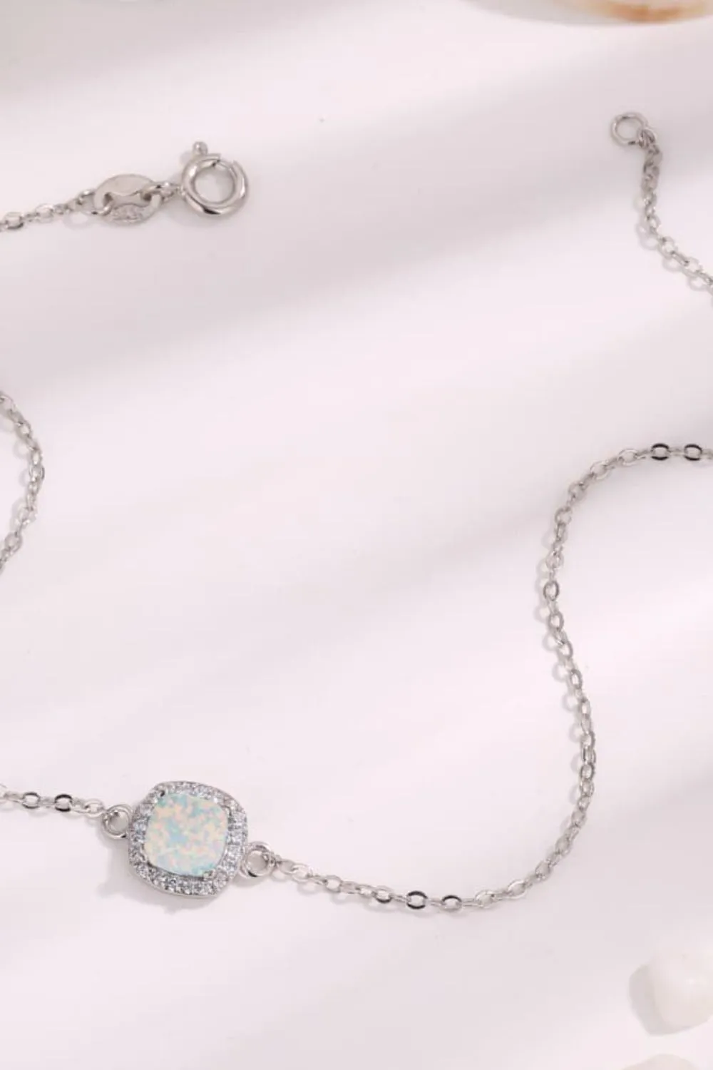 Opal Platinum-Plated Bracelet