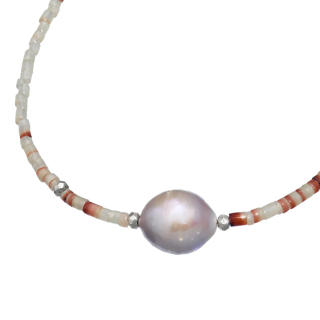 Pearl & Beaded Shells Necklace