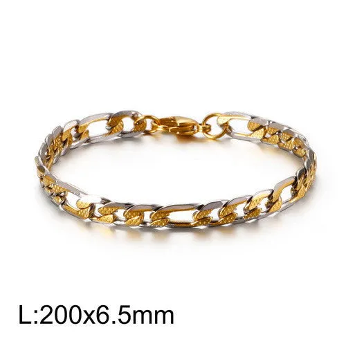 Personalized Korean Titanium Steel Men's Trend Bracelet - Stainless Steel NK Chain Jewelry