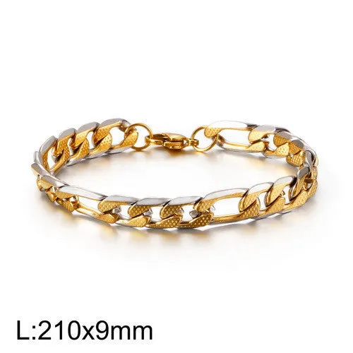 Personalized Korean Titanium Steel Men's Trend Bracelet - Stainless Steel NK Chain Jewelry