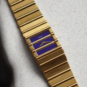 Piaget Polo Square, Lapis Lazuli Dial, Yellow Gold