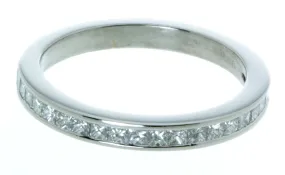 Platinum Diamond Stackable Band