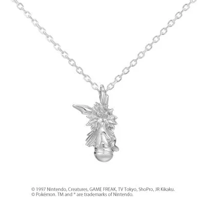 [Pokémon]Jolteon & Pokéball necklace K18 white gold