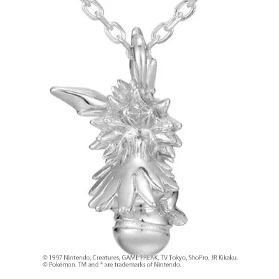 [Pokémon]Jolteon & Pokéball necklace K18 white gold