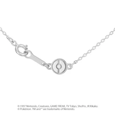 [Pokémon]Jolteon & Pokéball necklace K18 white gold