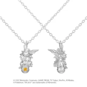 [Pokémon]Jolteon & Pokéball necklace K18 white gold