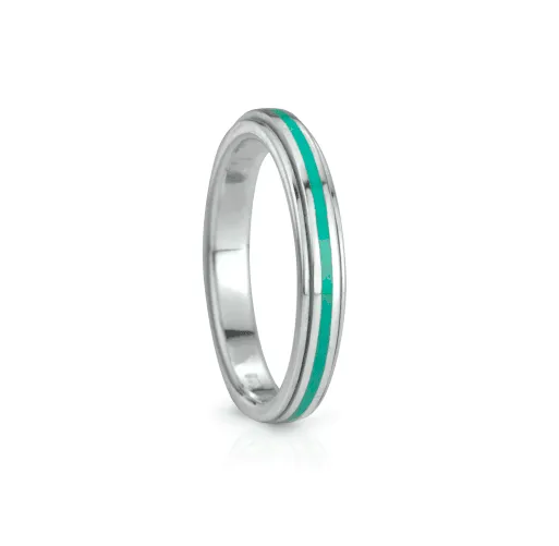 "Live" Stackable Spinning Ring