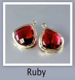 "Passion" - Red Cubic Zirconia Earrings - More Colors Available