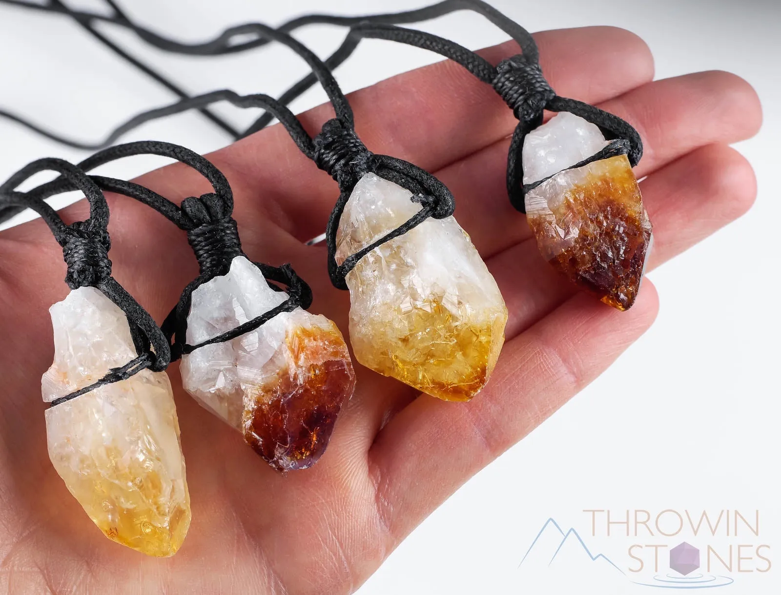 Raw CITRINE Crystal Necklace - Raw Crystal Necklace, Raw Birthstone Necklace, Pendant Necklace, Handmade Jewelry, E0929